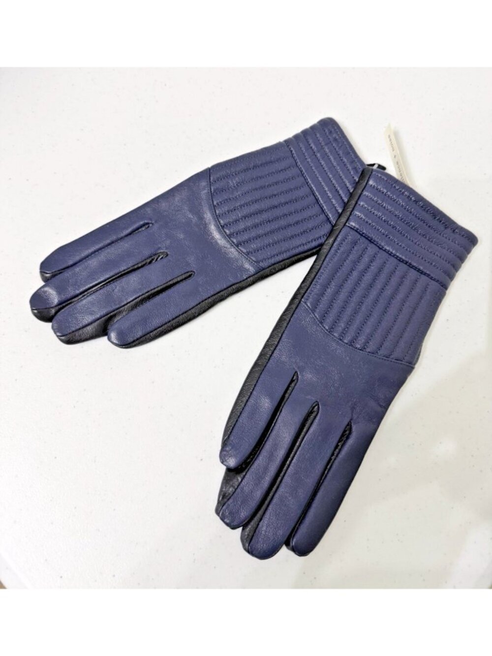 Urban Outfitters Silence + Noise Leather Women's Gloves Size SM Blue & Black NEW
